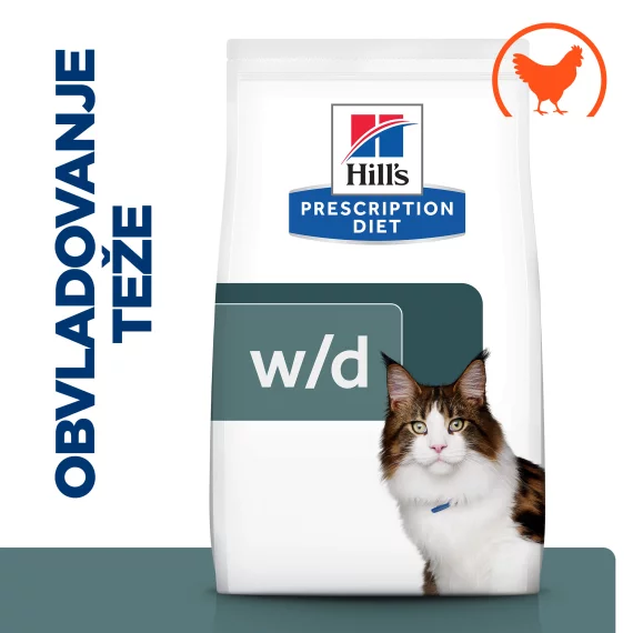 Hill’s Prescription Diet w/d Digestive/Weight Management 1,5 kg briketi za mačke