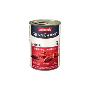 Animonda GranCarno Junior Govedina+Puranja Srca pločevinke 400 g