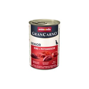 Animonda GranCarno Senior Govedina+Puranja Srca pločevinke 400 g
