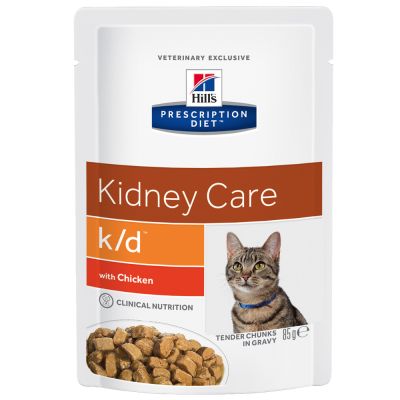 Hill's k/d Kidney Care Vrečke za mačke 85 g - Piščanec