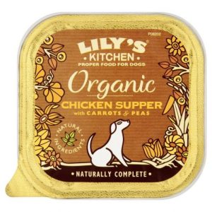 Lily's Kitchen Bio Večerja Piščanec, Svinjina, Govedina in Riba alu - Mokra hrana za odrasle pse 150 g
