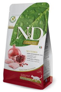 N&D Piščanec+Granatno jabolko za sterilizirane mačke