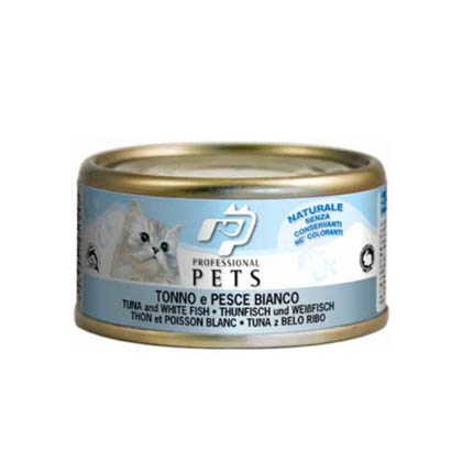 Professional Pets Naturale Tuna+Bela riba pločevinke 70 g