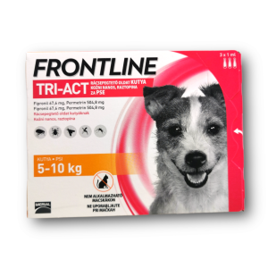 Frontline Tri-Act za pse 5-10 kg 3 kos