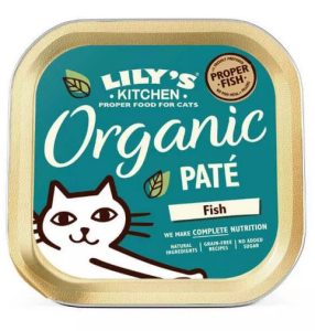 Lily's Kitchen Organic Pate - Riba, Svinjina, Piščanec in Govedina alu - Mokra hrana za odrasle mačke 85 g