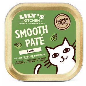 Lily's Kitchen Smooth Pate - Jagnje, Piščanec in Svinjina alu - Mokra hrana za odrasle mačke 85 g