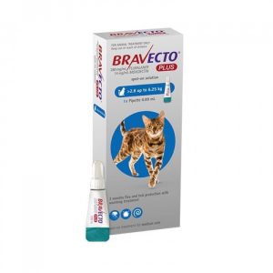 Bravecto Plus za mačke 2,8-6,25 kg