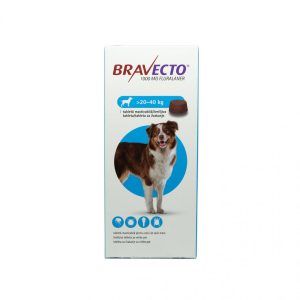 Bravecto za velike pse 20-40 kg 1 žvečljiva tableta