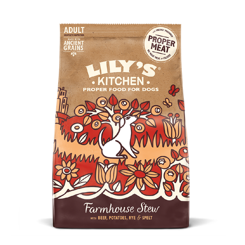 Lily's Kitchen Farmhouse Stew Govedina in starodavna žita - Briketi za odrasle pse 1 kg