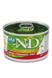 N&D Puppy Piščanec+Granatno Jabolko pločevinke za pasje mladiče 140 g