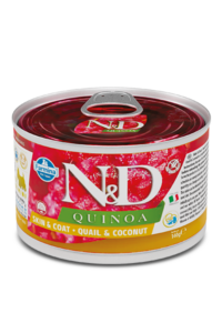 N&D Prepelica+Kvinoja+Kokos Skin&Coat pločevinke za pse 140 g