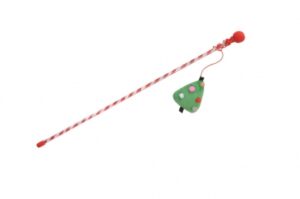 Božična igrača za mačke - božični motiv na palici