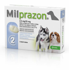 Milprazon za male pse in mladiče 2,5mg/25mg (1 tableta)