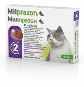 Milprazon za velike mačke 16mg/40mg (1 tableta)