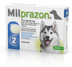 Milprazon za velike pse 12,5mg/125mg (1 tableta)