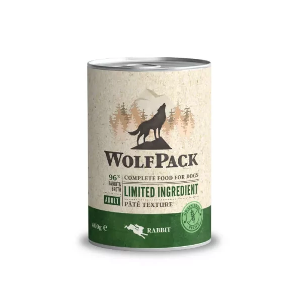 WolfPack Limited Ingredient Kunec 400g pašteta za pse