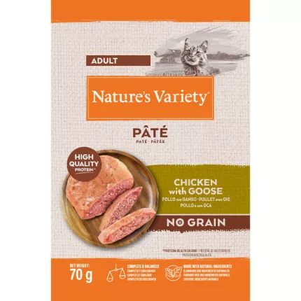 Nature's Variety Original Cat Adult  Piščanec in Gos 70g pašteta za mačke