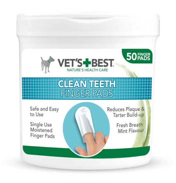 Vet's Best Clean Teeth naprstniki za čiščenje zob 50kos