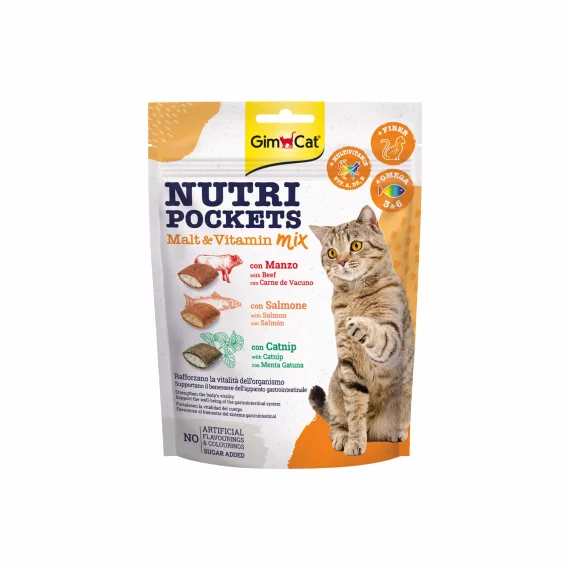 Gimcat Nutri Pockets Malt&Vitamin 150g