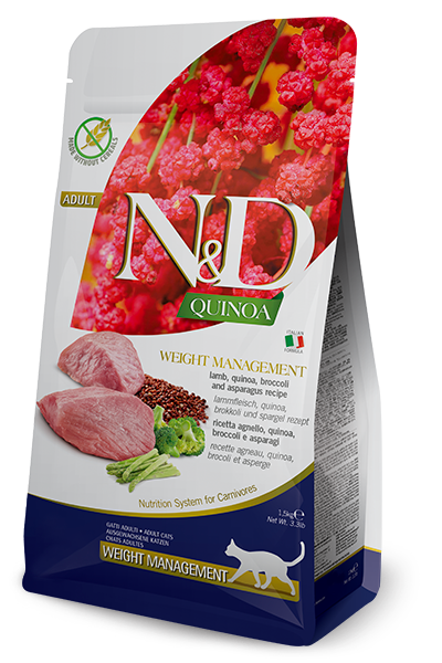 N&D Quinoa Weight Management Lamb briketi za mačke