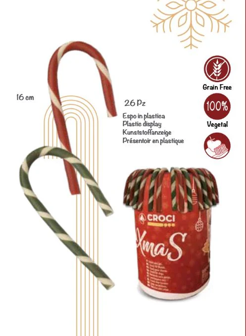 Croci Candy Cane božični priboljški za pse