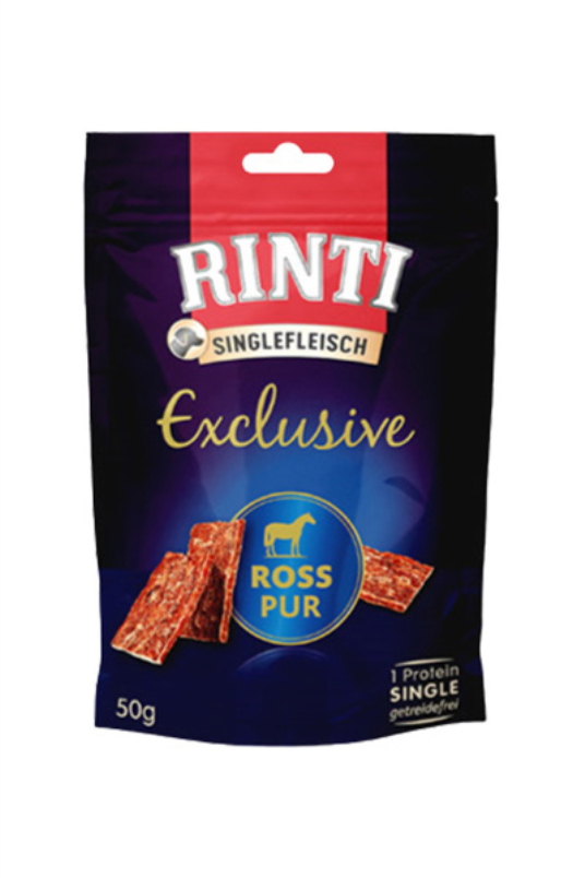 Rinti Exclusive snack Konj 50g priboljški za pse