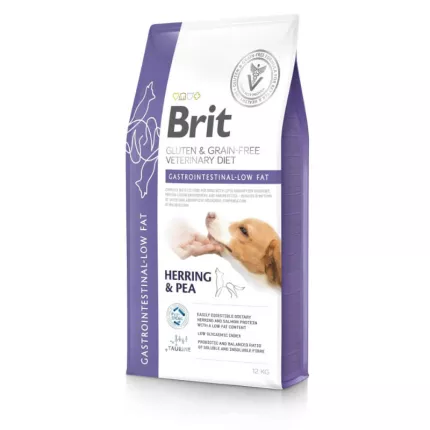 Brit Gluten & Grain Free Veterinarska dieta Gastrointestinal Low Fat 2 kg briketi za pse