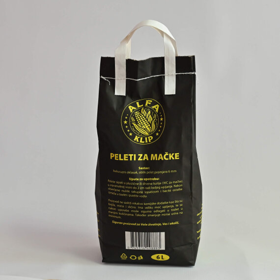 Alfa Klip Bio Razgradljive Pelete 6L posip za mačke Alfa Klip Bio Razgradljive Pelete 6L posip za mačke