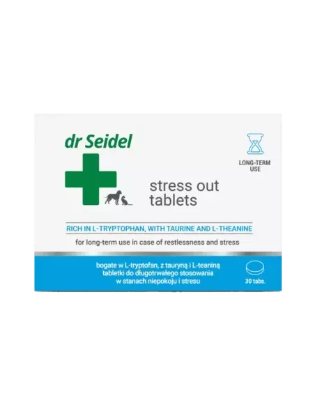 Dr Seidel STRESS OUT tablete 10 tbl za mačke in pse Dr Seidel STRESS OUT tablete 10 tbl za mačke in pse