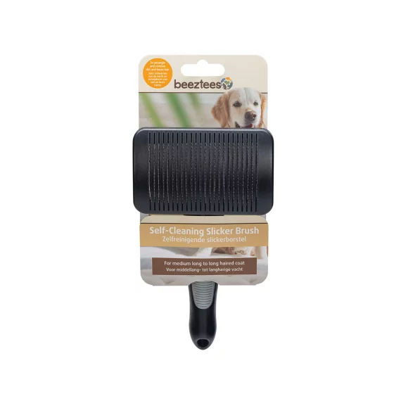 Beeztees Krtača Slicker Self Cleaning