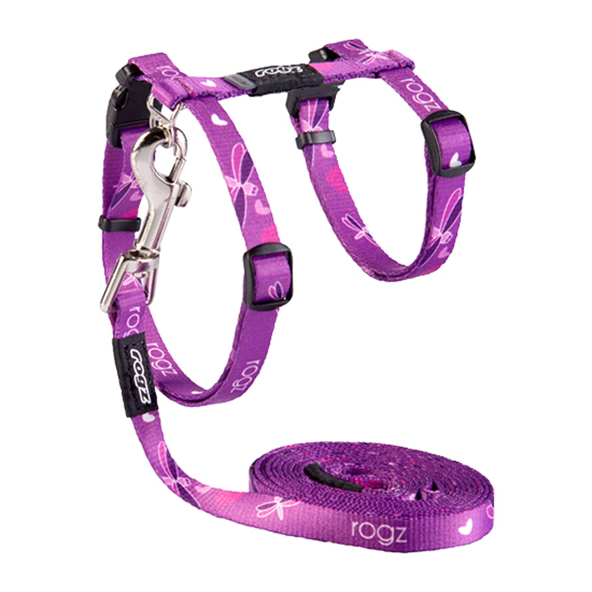 Rogz Komplet povodec in oprsnica za mačke KiddyCat