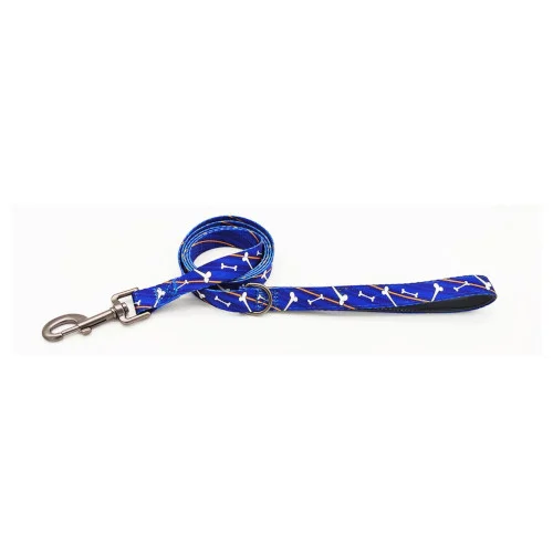 Matis neopren enojni povodec modra kost 1,5 cm