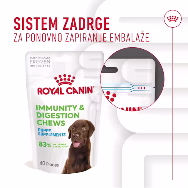 Royal canin IMMUNITY & DIGESTION CHEWS priboljški za pse Royal canin IMMUNITY & DIGESTION CHEWS priboljški za pse